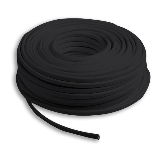 Isoled Kabel PUR-ummantelt, schwarz, 5x0,5mm² H05BQ-F, Meterware 116603