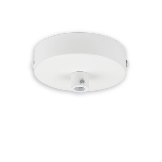 Isoled Deckenbaldachin rund, weiß, für Kabel mit bis zu max. 9,8mm Manteldurchm. 116605