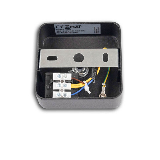 Isoled Wand-/Deckenleuchte GU10 Single, IP20, schwarz, mit Ein/Aus- Schalter, exkl. Leuchtmittel 116608