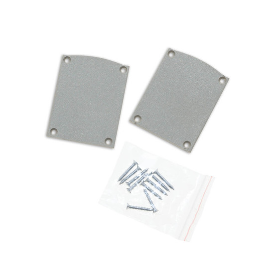 Isoled Endkappe EC116 Alu silber für LAMP30 V1+V2, Halbrund, 2 STK, inkl. Schrauben 116644