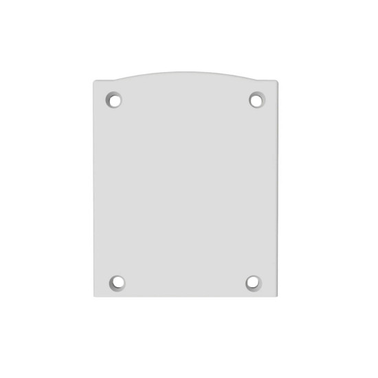 Isoled Endkappe EC116 Alu weiß für LAMP30 V1+V2, Halbrund, 2 STK, inkl. Schrauben 116646