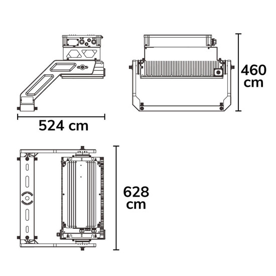 Isoled LED Flutlichtanlage LW 500W, 130x25°, 1 Modul (Lichtpunkt), DALI dimmbar, neutralweiß, IP66 116653