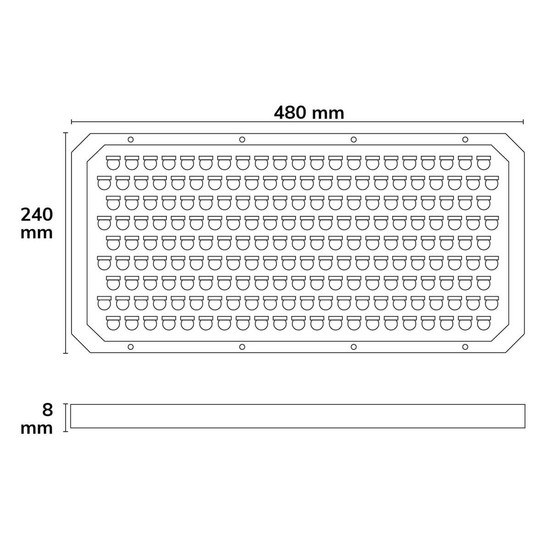 Isoled Austauschlinse für Flutlicht LW 100x60° 116657