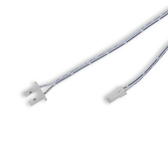Isoled Endkappe weiß für Surf12 Flat mit Einspeiser FC-Flexband, 50cm Kabel + MiniAmp-Stecker, max. 3A 116662