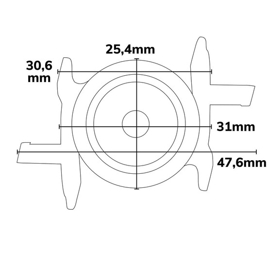 Isoled Montageklammer Z52 für LAMP30 V2, weiß 116671