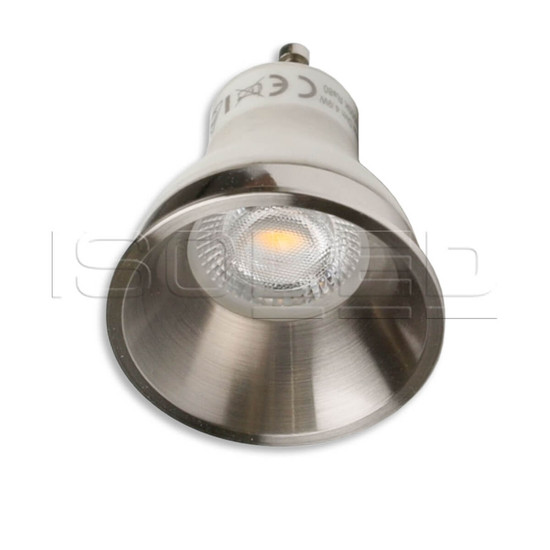 Isoled Cover für LED Spot und Modul SYS-GU10, nickel gebürstet, rückversetzt, UGR<12 116687