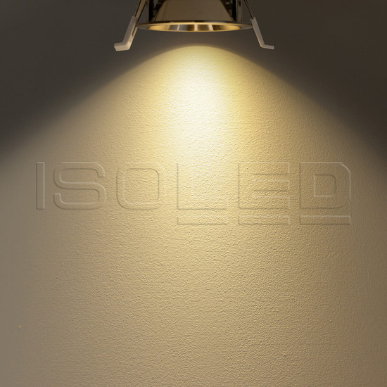 Isoled LED Einbaustrahler BACK60, nickel geb., rund, 5W, CRI90, 3000K, rückversetzt, UGR<12, dimmbar 116705