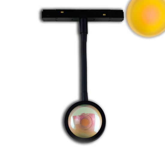 Isoled Track48 Leuchte Sunglow flexible schwarz 5,5W, 160°, 48V DC, 2000K, DALI dimmbar 116735