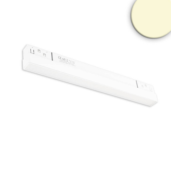 Isoled Track48 Linearleuchte 30cm weiß, 10W, 120°, 48V DC, 3000K, CRI90, prismatisch, Line+, DALI dimmbar 116737