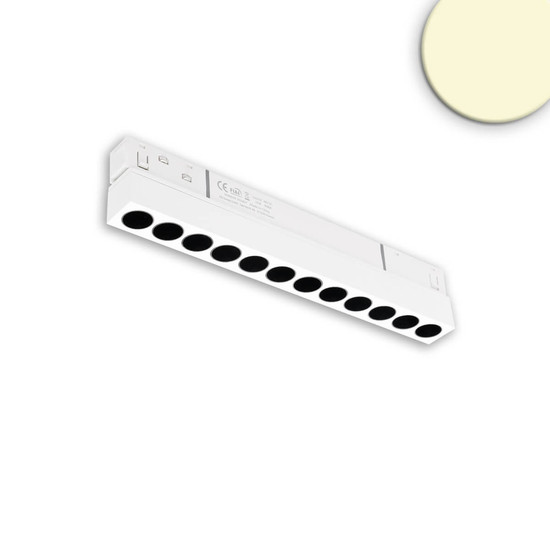 Isoled Track48 Rasterleuchte 22cm weiß, 12W, 36°, UGR<19, 48V DC, 3000K, CRI90, DALI dimmbar 116753