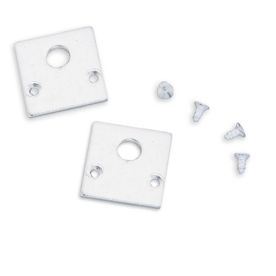 Isoled Track48 Endkappe für Aufbauschiene flat, weiß, 2 Stück 116765