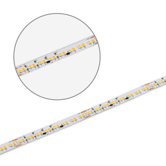 Isoled LED CRI90 Sunset Dim-to-warm (via PWM) Flexband, 24V DC, 12W, IP20, 1800-3000K, 224 LED/m 116805