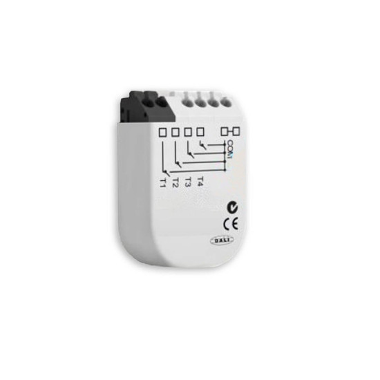Isoled DALI Funktransmitter zur Initiierung von 4 Wirkbereichen am Bus via 4 Push-Taster, Batt.Betrieb 116822