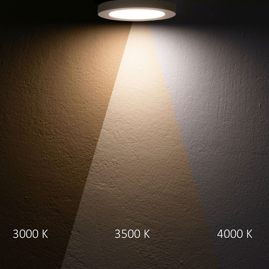 Isoled LED Aufbau/Einbauleuchte Flex Pro DN235, 16W, weiß, 120lm/W, 3000/3500/4000K, dimmbar 116828