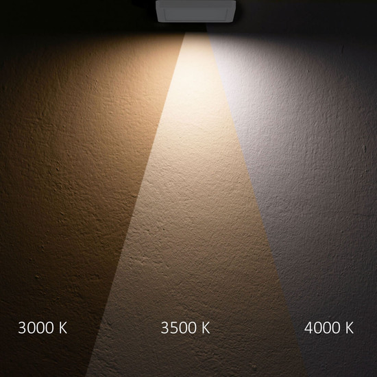 Isoled LED Aufbau/Einbauleuchte Flex Pro 235x235, 16W, weiß, 120lm/W, 3000/3500/4000K, dimmbar 116829