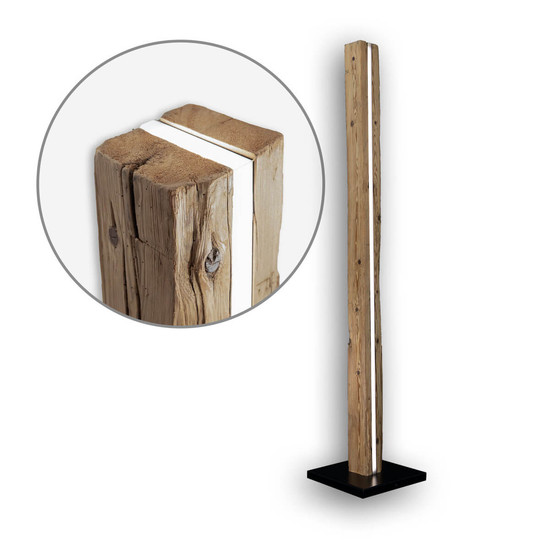 Isoled LED WÜDSCHNAU HOIZ Altholz Stehleuchte 200cm - MUSTERARTIKEL 116864