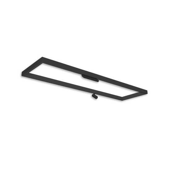 Isoled Track48 Leuchtenrahmen H50, Innenformat 320x1500mm, schwarz, exkl. Trafo, Montageclip/Seilabh. 116878