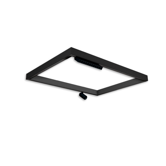 Isoled Track48 Leuchtenrahmen H50, Innenformat 592x892mm, schwarz, exkl. Trafo, Montageclip/Seilabh. 116879
