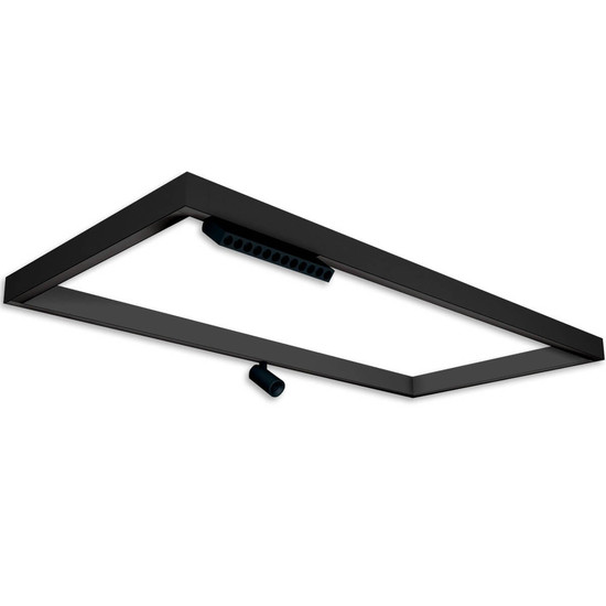 Isoled Track48 Leuchtenrahmen H50, Innenformat 592x1192mm, schwarz, exkl. Trafo, Montageclip/Seilabh. 116881
