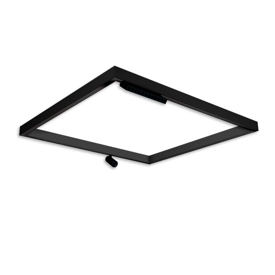 Isoled Track48 Leuchtenrahmen H50, Innenformat 900x1000mm, schwarz, exkl. Trafo, Montageclip/Seilabh. 116882