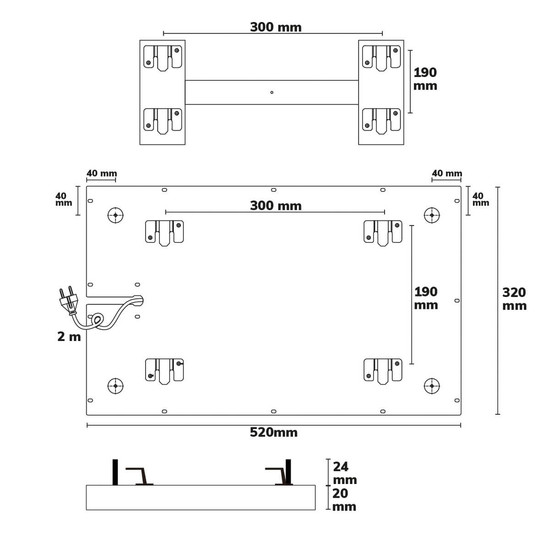 Isoled Infrarot-Panel BEST STANDARD 320x520mm, 160W 116896