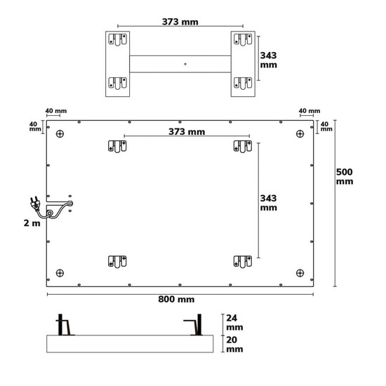 Isoled Infrarot-Panel BEST STANDARD 500x800mm, 370W 116899