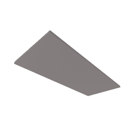 Isoled Akustikabsorber H25 für Leuchtenrahmen mit Innenformat 592x1500mm, grau 116911