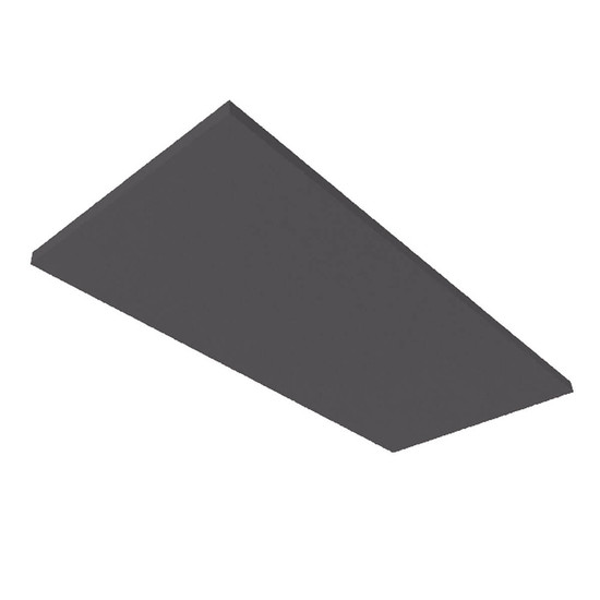 Isoled Akustikabsorber H25 für Leuchtenrahmen mit Innenformat 500x1192mm, anthrazit 116913