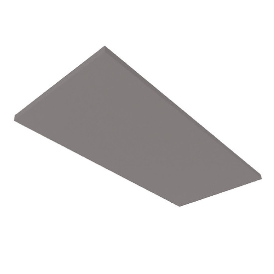 Isoled Akustikabsorber H25 für Leuchtenrahmen mit Innenformat 500x1192mm, grau 116914