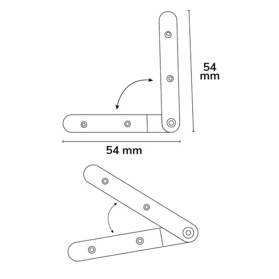 Isoled Verbinder Z53, flexibel 180° - 45°, 2 Stück 116933