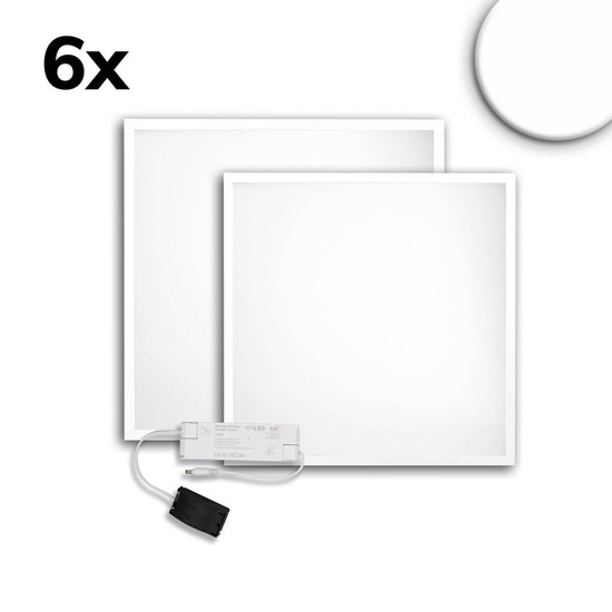 Isoled LED Panel ECO Backlight Line 625 UGR<19 2H/2H, CRI80, 36W, neutralweiß, 6er Pack, dimmbar 116941