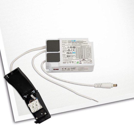 Isoled LED Panel ECO Backlight Line 625 UGR<19 2H/2H, CRI80, 36W, neutralweiß, 6er Pack, Push/DALI dimmbar 116943