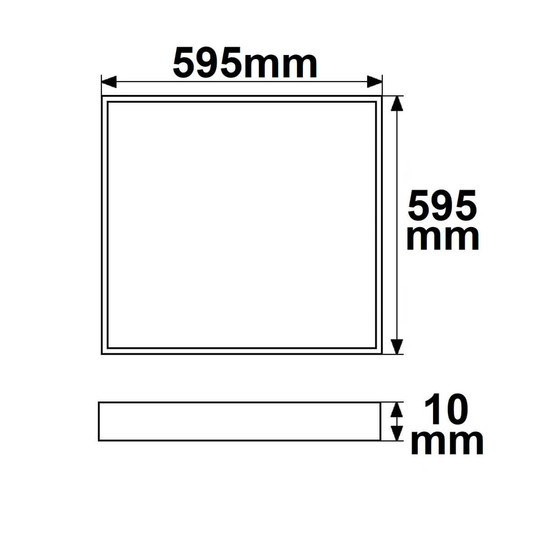 Isoled LED Panel Professional Line 600 UGR<19 4H/8H, 36W, weiß RAL9016, neutralweiß, PowerSwitch 21-40W 116955