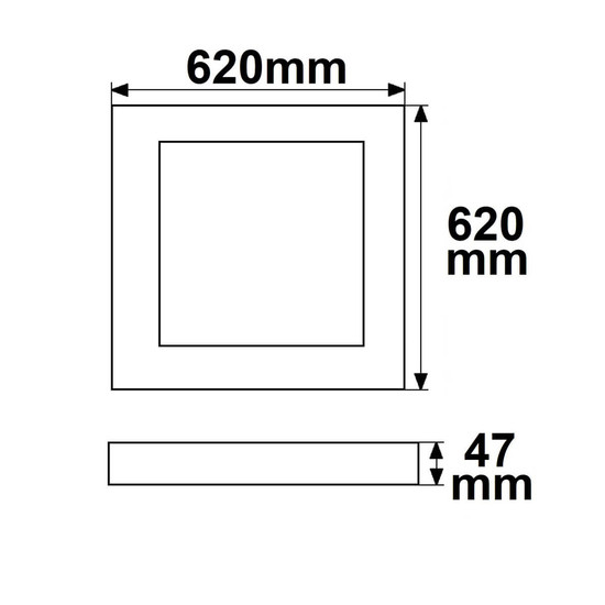 Isoled LED Panel UGR<16 Line 625, 36W, weiß, neutralweiß, PowerSwitch 21-40W 116963