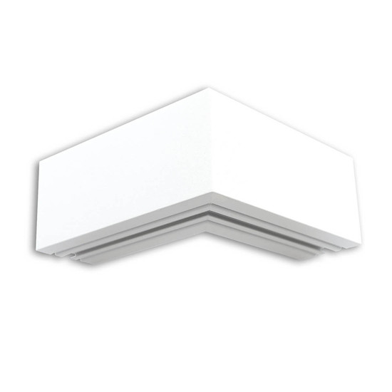 Isoled LAMP30V1 90° Eck, geschweißt, 120x120mm, weiß RAL 9003, exkl. Cover 116969