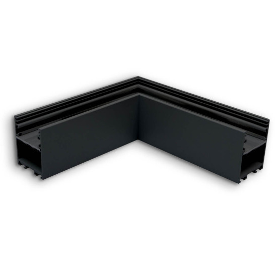 Isoled LAMP30V2 90° Eck, geschweißt, 120x120mm, schwarz RAL 9005, exkl. Cover 116971