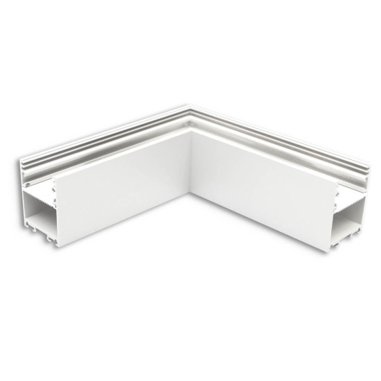 Isoled LAMP30V2 90° Eck, geschweißt, 120x120mm, weiß RAL 9003, exkl. Cover 116972