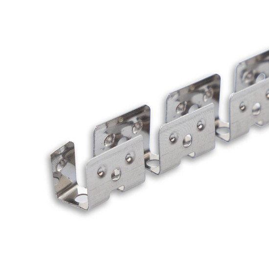 Isoled LED Aufbauprofil eloxiert, gezahnt und flexibel für NEON Flexband B04H08, 100 cm 116993
