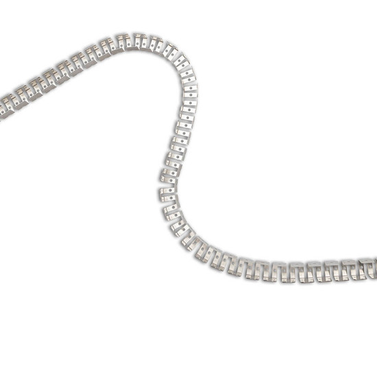 Isoled LED Aufbauprofil eloxiert, gezahnt und flexibel für NEON Flexband B16H16, 100 cm 116995