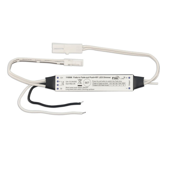Isoled Sys-Pro Push/Funk Mini Soft-On PWM-Dimmer MiniAMP, 12-24V DC, 3A 116998