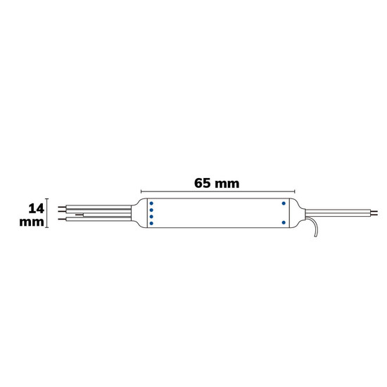Isoled Sys-Pro Push/Funk Mini Soft-On PWM-Dimmer MiniAMP, 12-24V DC, 3A 116998