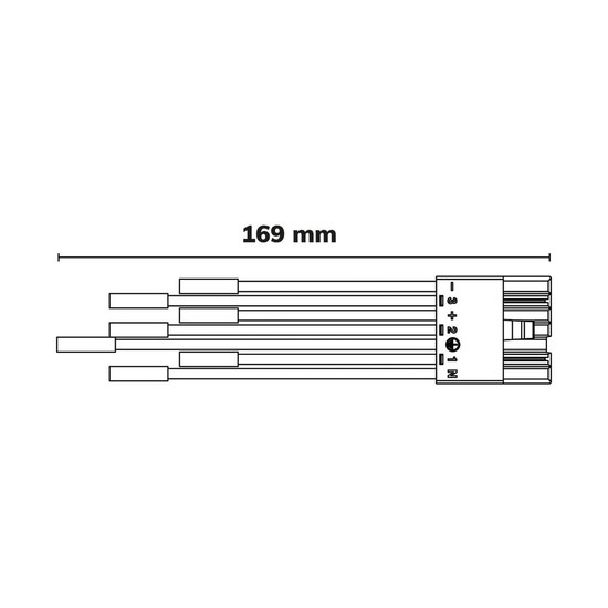 Isoled FastFix LED Linearsystem R PRO Modul Einspeiseadapter 7-polig, 16A female 117035
