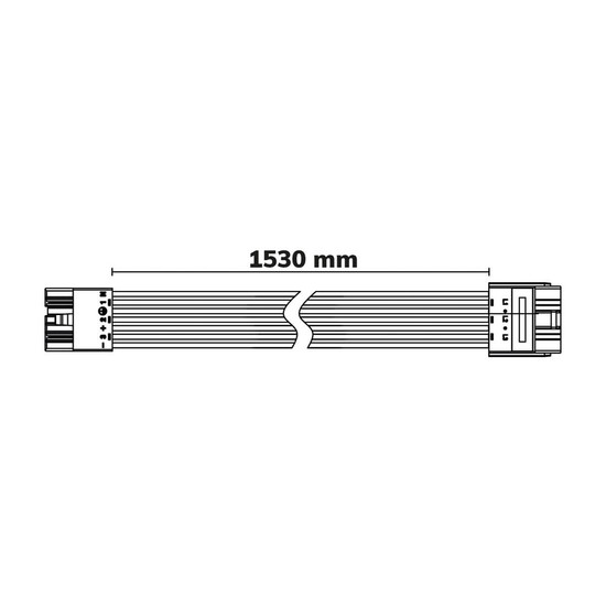 Isoled FastFix LED Linearsystem R PRO Modul Verlängerungskabel 1,5m, 7-polig female 117036