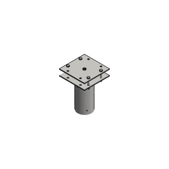 Isoled Traverse mit Zopfmaß 133mm für 3/5 Flutlichter 117051