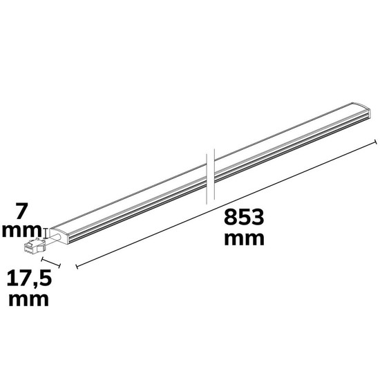 Isoled LED UP-Modul für Hängeleuchte Raster UGR<19, 110°, 8W, 3000K, DALI dimmbar 117057
