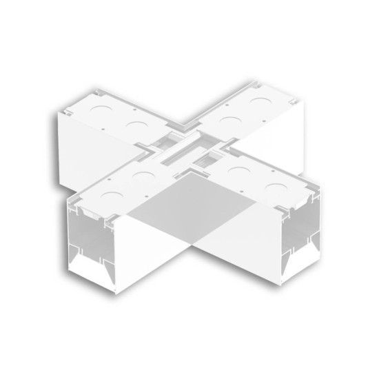 Isoled X-Verbinder für Aufbau/Hängeleuchte LINKLINE50 weiß 117077