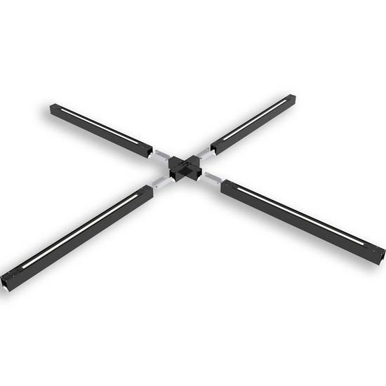 Isoled X-Verbinder für Aufbau/Hängeleuchte LINKLINE50 schwarz 117078