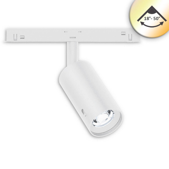 Isoled Track48 Schienenstrahler SELECT 8W UGR<19, 18°-50°, weiß, ColorSwitch 2700-5000K, DALI DT6 117087