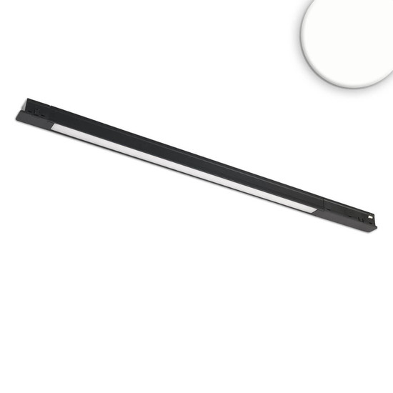 Isoled Track48 Leuchte Mini Linear, schwarz, 42cm, 10W, prismatisch, 48V DC, 4000K, CRI90 117101