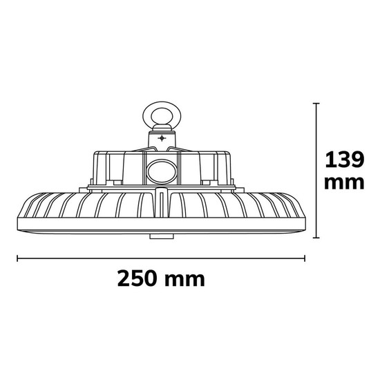 Isoled LED Hallenleuchte ECO, PowerSwitch 60W/80W/100W, 120°, IP65, neutralweiß 117140